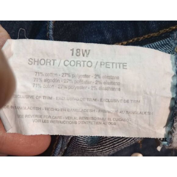 Gloria Vanderbilt Jeans Ladies 18W Amanda Straight Leg Dark Wash - Picture 7 of 8